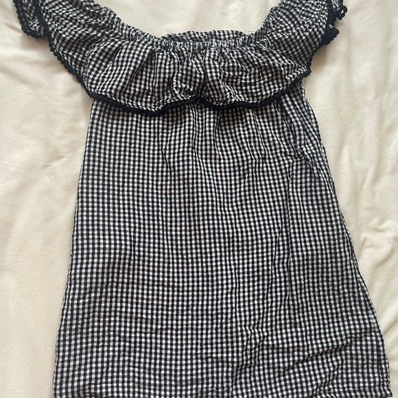 Tommy Bahama gingham off shoulder dress - Picture 2 of 9
